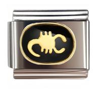 NOOFNO Italian Bracelet Charm,9mm,Scorpio,Birthday & Date > Zodiac Signs - Simple