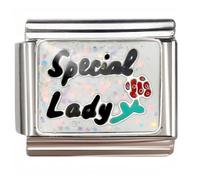 NOOFNO Italian Bracelet Charm,9mm,Special Lady Red Flower,Beauty & Manicure