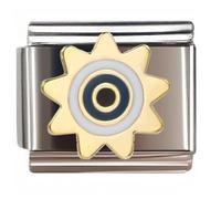 NOOFNO Italian Bracelet Charm,9mm,Star Evil Eye,Nature & Mystique > The Devil's Eye