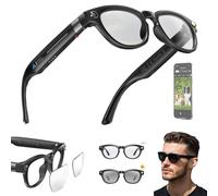 NOOGRRFA 4k Video Recording Glasses,800w Camera,Automatic Color Change,Taking Photos And Videos,Calls & Music,Two-Channel Stereo,Support Bluetooth And Wifi,Real-Time Translation,32gb Storage