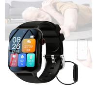 NOOGRRFA Elderly Smart Watch With Fall Detection,Curved Screen Bracelet,1.83" Hd Screen,Video Call,With Gps Tracking,Sos Alert,Fall Alarm,Event Reminder,Multilingual Settings,Healthy Monitor B