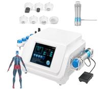 NOOGRRFA Electromagnetic Shock Wave Massager,Portable Ed Shockwave Therapy,With 7 Touch Heads,Multiple Massage Effects,50-200mj Energy,1-16hz Frequency,Relieve Pain And Massage Muscles