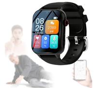 NOOGRRFA Fall Detection Watch For Elderly,Curved Screen Bracelet,With Gps Tracking,Sos Alert,Fall Alarm,1.83" Hd Screen,Video Call,Event Reminder,Multilingual Settings,Healthy Monitor B