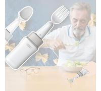 NOOGRRFA Self-Stabilizing Spoon for Hand Tremors, Assistive Eating Tool,360° Rolled Noodles Function,Battery Life 3h,Visualization Tremor Record,for Elderly and Parkinsons Patients