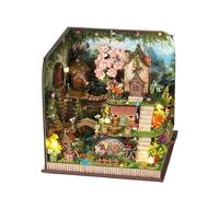Nook Book Kit - Art Buildings Set, Decorative Bookshelf Insert | Diorama Christmas Craft Set Imaginative Miniature Classroom Scene Model Ornament for the H
