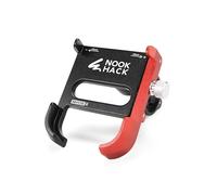 Nook Hack Bike Phone Holder, 360° Rotation, Aluminum Body and Secure Clamping, Mountainbike or Road, Motorbike Phone Holder For Bike Phone Mount & Handlebar clamp I Golf Trolley Accessory