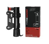 Nook Hack Mini Bike Pump with Built In Bike Tyre Lever for Bicycles, Portable Bike Pump, Hand Cycle pump for bicycle and Easy to Switch Between Schrader and Presta Valve, Road & MTB bike tyre pump.