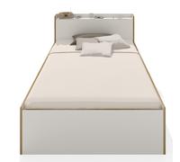 Nook Single bed CPL White Müller Möbelwerkstätten NK100 1 - NK-100-1