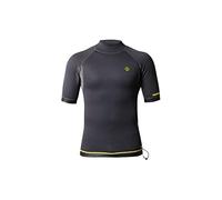 Nookie 1mm Short Sleeve TI Neoprene Wetsuit Vest Top - Grey Yellow - Size - L