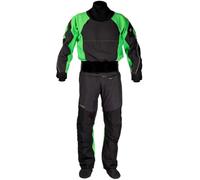 Nookie Fusion Drysuit - Glideskin Single Cone Neck Whitewater River Sea Kayaking Paddleboarding Black/Green [Small]