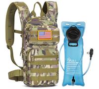 NOOLA Hydration Backpack with 3L TPU Water Bladder, Tactical Molle Water Backpack for Men Women, Hydration Pack for Hiking, Biking, Running and Climbing, Auriclash