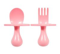 Nooli Baby Silverware Baby Fork Toddler Forks Toddler Utensils, BPA Phthalates-Free, Dishwasher and Sterilizaer Safe, Pink