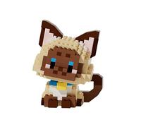 NOOLY Animal Micro Building Blocks Set Mini Cat Building Toy Bricks Kits for Adult and Kids WKLJM-09 (2 in 1 Siam)