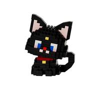 NOOLY Animal Micro Building Blocks Set Mini Cat Building Toy Bricks Kits for Adult and Kids WKLJM-09 (2 in 1 Black cat)