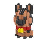 NOOLY Micro Dog Building Blocks, Pet Bricks Sets for Adults and Boys Girls CLJM-01 (German Shepherd)
