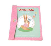 NOOLY Wooden Tangram Puzzle, Magnetic Tangram Puzzle For 3+ Years Old Boys And Girls CXQQB-01 (Pink)