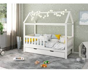 Noomi Essie Solid Wood Shorty House Bed White