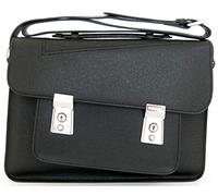 Noomi Ester Bag, Professional Genuine Leather Messenger Bag, 39 cm, Black (Black) - 1085PPZL00