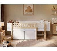 Noomi Kayla Mid Sleeper With Storage White