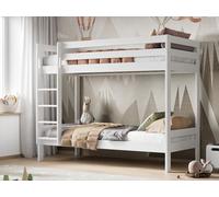 Noomi Nora Solid Wood Bunk Bed in White | Size: EU Single Noomi White EU Single