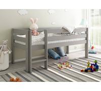 Noomi Shorty Mid Sleeper Bed in Grey | Size: Junior Noomi Grey Junior
