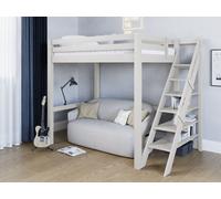 Noomi Studio Loft Bed Double High Sleeper in White | Size: EU Double Noomi White EU Double