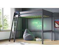 Noomi Tera Solid Wood Small Double High Sleeper Bed in Grey Noomi Grey Small Double