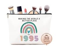 NOOMII 30th Birthday Gifts for Woman | Inspirational 30th Birthday Gifts for Her | Small Pencile Bag Toiletry Bag Cosmetic Bags | Unique Presents for Friend Sister Bestie (1995-01)
