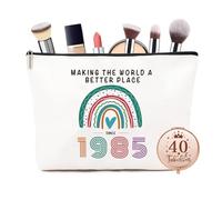 NOOMII 40th Birthday Gifts for Woman | Inspirational 40th Birthday Gifts for Her | Small Pencile Bag Toiletry Bag Cosmetic Bags | Unique Presents for Friend Sister Bestie