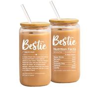 NOOMII Bestie Birthday Gifts -Unique Birthday Gifts for Friend Women Work Bestie - Women Travel Mug & Coke Cup (Bestie)