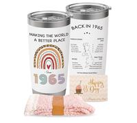 NOOMII Funny 60th Birthday Gifts for Women | Perfect 60th Birthday Gifts for Her | 20 oz Stainless Steel Tumbler Cup, Socks with Card