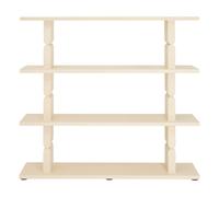 Noon painted wood bookcase Ivory one size