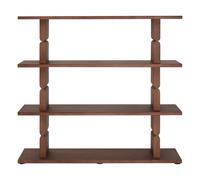 Noon painted wood bookcase Walnut one size