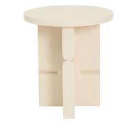 Noon painted wood side table Ivory one size