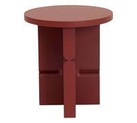 Noon painted wood side table Rouge Brun one size