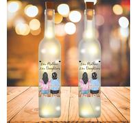 NOONATIVE Like Mother Like Daughters Bottle Lamp,Personalized Custom Wireless Bottle Lamp with Portrait & Name,Mothers Day Birthday Gift for Mom