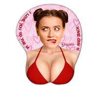 NOONATIVE Personalized Face Photo 3D Mouse Pad,Custom Funny & Naughty Photo 3D Sexy Body Mousepad,Adult Jokes Gifts for Couple Coworker Troll Husband Boyfriend