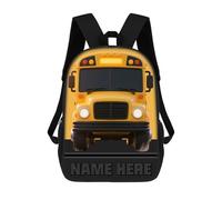 NOONATIVE Personalized Police Car Backpack with Name, Custom Cartoon Vehicle Travel Daypack Bag Gifts for Cars Lovers (Style 18)