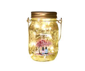 NOONATIVE The Love Between A Mother & Daughters is Forever Mason Jar Light,Personalized Mason Jar Night Light with Portrait & Name,Custom Home Decoration Lights,Mothers Day Birthday Gift for Mom