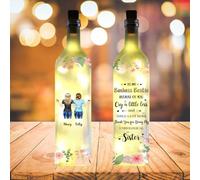 NOONATIVE to My Badass Bestie Bottle Lamp,Personalized Custom Bestie Wireless Bottle Lamp with Portrait & Name,Friendship Gifts for Bestie,Best Friend