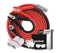 NOONE Booster Jumper Cables Heavy Duty 2/0 Gauge 30 FT 1500 AMP with Quick Connect Plugs for Truck SUV Car with up to 8-Liter Gasoline