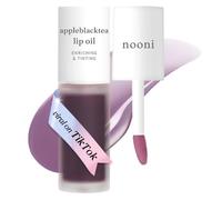 NOONI Korean Vegan Lip Oil - Appleblacktea | Lip Stain, Gift, Long-Lasting, Moisturising, Plumping, Revitalising for Dry Lips, Waterproof, No Peel Off, 0.12 Fl Oz, Valentine Gifts for Women