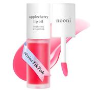 NOONI Korean Vegan Lip Oil - Applecherry | Lip Stain, Gift, Long-Lasting, Moisturising, Plumping, Revitalising for Dry Lips, Waterproof, No Peel Off, 0.12 Fl Oz