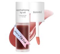 NOONI Korean Vegan Lip Oil - Appleginseng | Lip Stain, Gift, Long-Lasting, Moisturizing, Plumping, Revitalizing for Dry Lips, Waterproof, No Peel Off, 0.12 Fl Oz