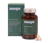 Noops Nootropics BrainCare Night for Mood & Relaxation - L-Theanine, Ashwagandha KSM-66, Vitamin D, Zinc, Montmorency Cherry, Magnesium Glycinate, Lemon Balm & Lavender Supplement, 60 Capsules