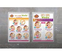 Noor al-Ilm 2pc Islamic Kids Wall Art: Lets Make Wudu Poster, Educational Muslim Learning Resources, Perfect Islamic Posters and Ramadan Eid Gifts for Children