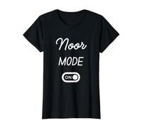 Noor Mode On Name Value Graphic T-Shirt, Women, Black, XL