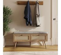 Noor Rattan 2 Drawer Shoe Cabinet