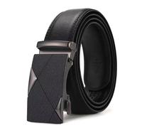 Noor Zala Belts Unisex Adjustable Leather Ratchet Belt with Automatic Buckle, PU Coated Leather, Adjustable Tactical Belt for Men Business & Casual Dress Belts for Men & Women