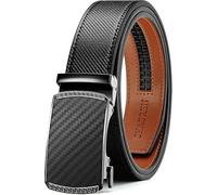 Noor Zala Leather Men's Ratchet Belt Unisex Adjustable Women Men Elastic Braided Stretch Belt, Unisex Durable Zinc Alloy Buckle Belt Adjustable (Black Or)
